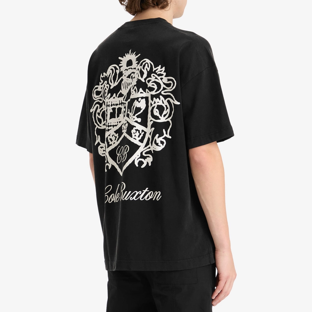 Cole Buxton Men's Collegiate Crest T-Shirt Vintage Black